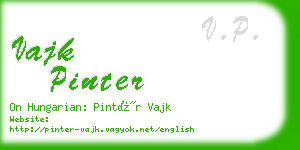 vajk pinter business card